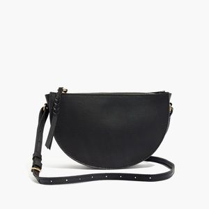 Madewell juniper black leather crossbody purse